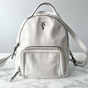 Simply Vera by Vera Wang White Faint Gray Faux Leather Mini Backpack